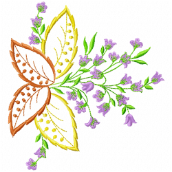 Flowers And Tree Embroidery Design 6 Flowers And Tree Embroidery Design 6